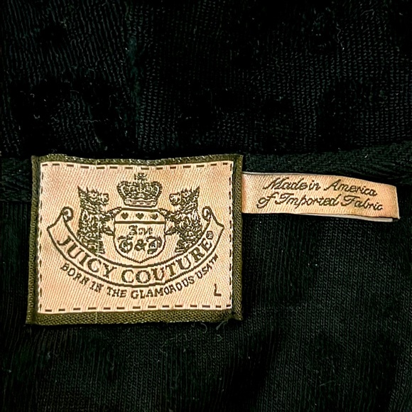 💥TOPS SALE💥 JUICY COUTURE ZIPPERED HOODIE IN BLACK - Picture 5 of 6